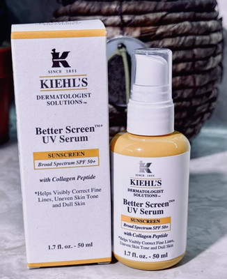 NIB 100%Authentic Kiehl's Better Screen UV Serum SPF 50+ Facial Sunscreen,3sizes