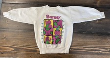 1992 Vintage Barney White Crewneck Kids Size 4T