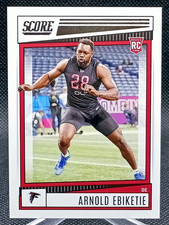 Arnold Ebiketie 2022 Score Rookie Card #358 Atlanta Falcons. rookie card picture
