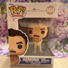 Funko POP! TV HBO The White Lotus Armond w/ Suitcase Figure #1484 w/ Protector