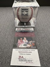 Tom Glavine Autographed Hall of Fame MLB Baseball JSA COA And Tristar Certified.