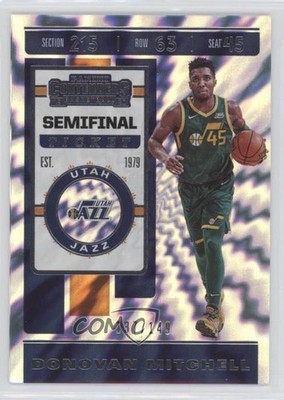 2019-20 Panini Contenders Semifinal Ticket 137/149 Donovan Mitchell #31 08ti
