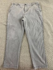 Old Navy High Rise Easy Chino Womens Pants Stretch Gray Size L