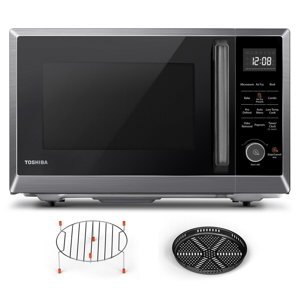 8-in-1 Air Fryer Microwave Combo with Convection & Broil