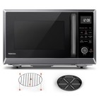 Air Fryer Combo 8-In-1 Countertop Microwave Oven, with Convection, Broil, Odor R