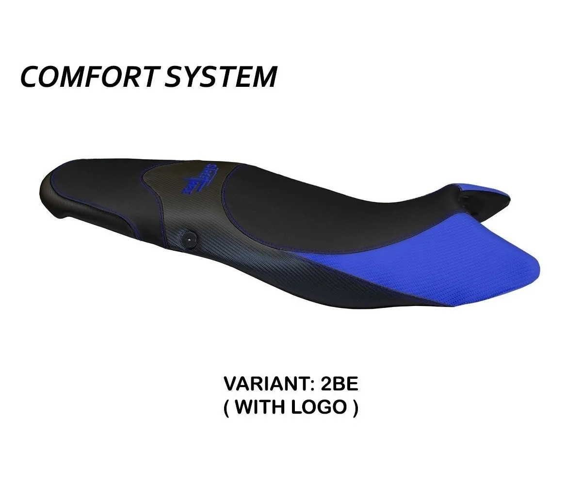 Seat saddle cover Morris 1 Comfort Blue TPZ TRIUMPH STREET TRIPLE 2007 2012 16n