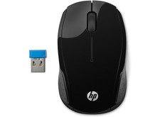HP Wireless Mouse 200 Black, 2.4GHz, Red LED technology, 1000dpi optical sensor