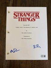 Ross & Matt Duffer Brothers ‘Stranger Things’ Signed Full Episode Script Beckett