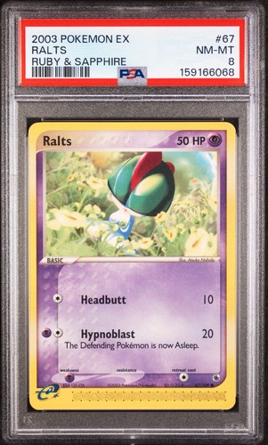 Ralts graded PSA 8 for sale on eBay