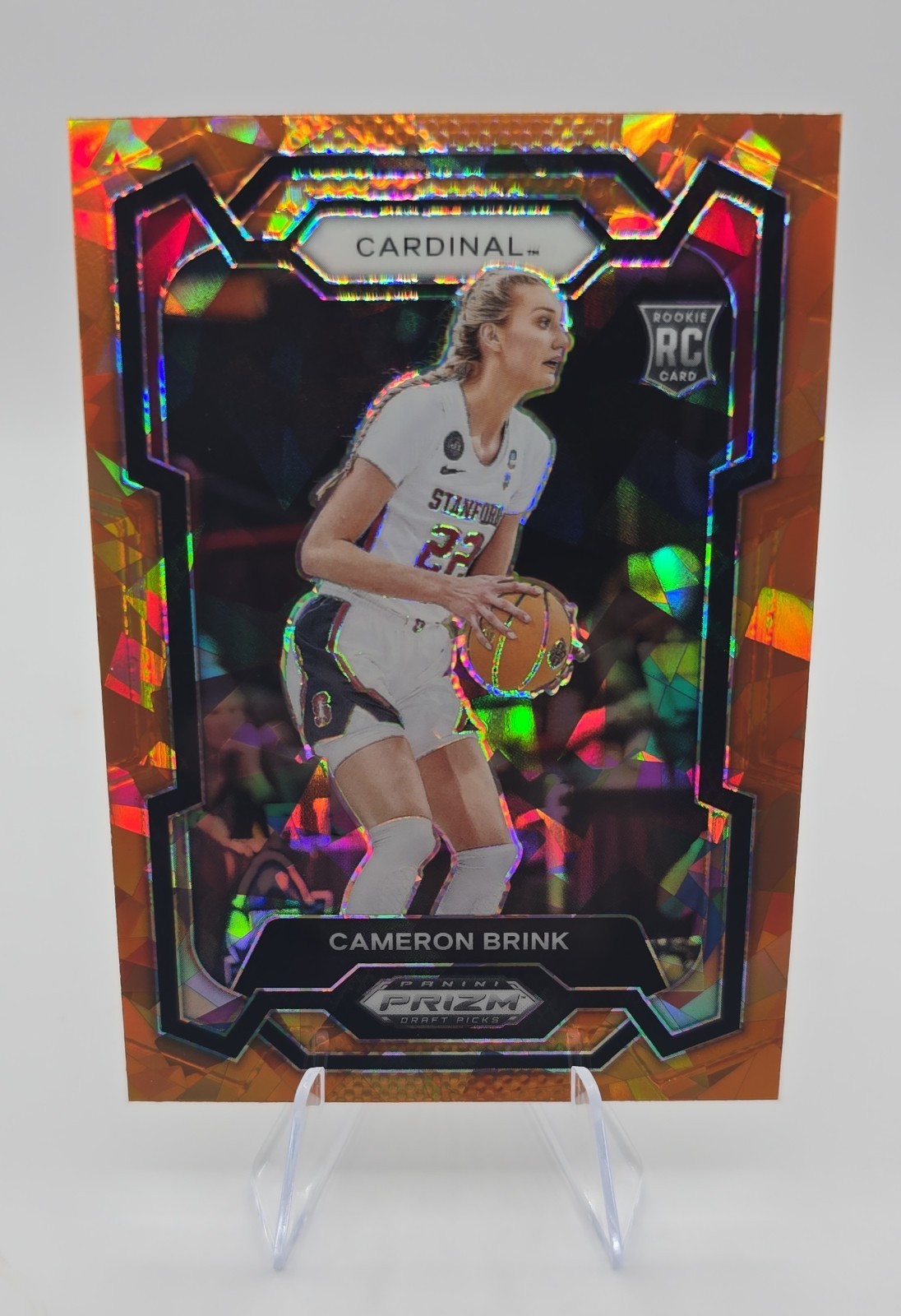 2024-25 Panini Prizm Draft Picks - Cameron Brink #89 Orange Ice Prizm (RC)