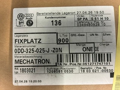 Mechatronik 6 gang dsg VW Passat GTE 0DD-325-025J -Z0N