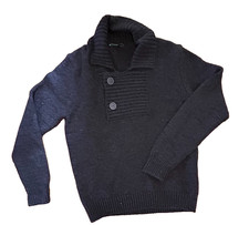 Benetton sweater charcoal size M wool blend I...