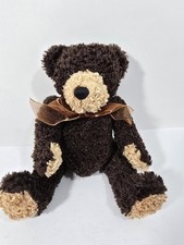 Dan Dee Collector's Choice Cute Dark Brown Stuffed Teddy Bear 9"