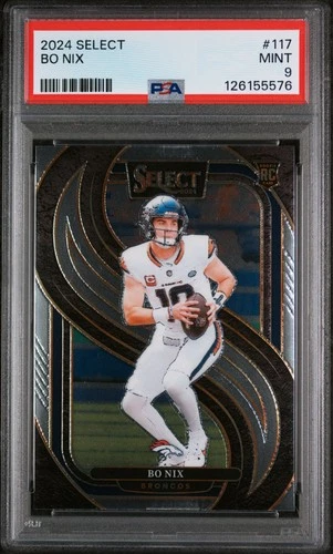 2024 PANINI SELECT #117 BO NIX ROOKIE RC PSA 9