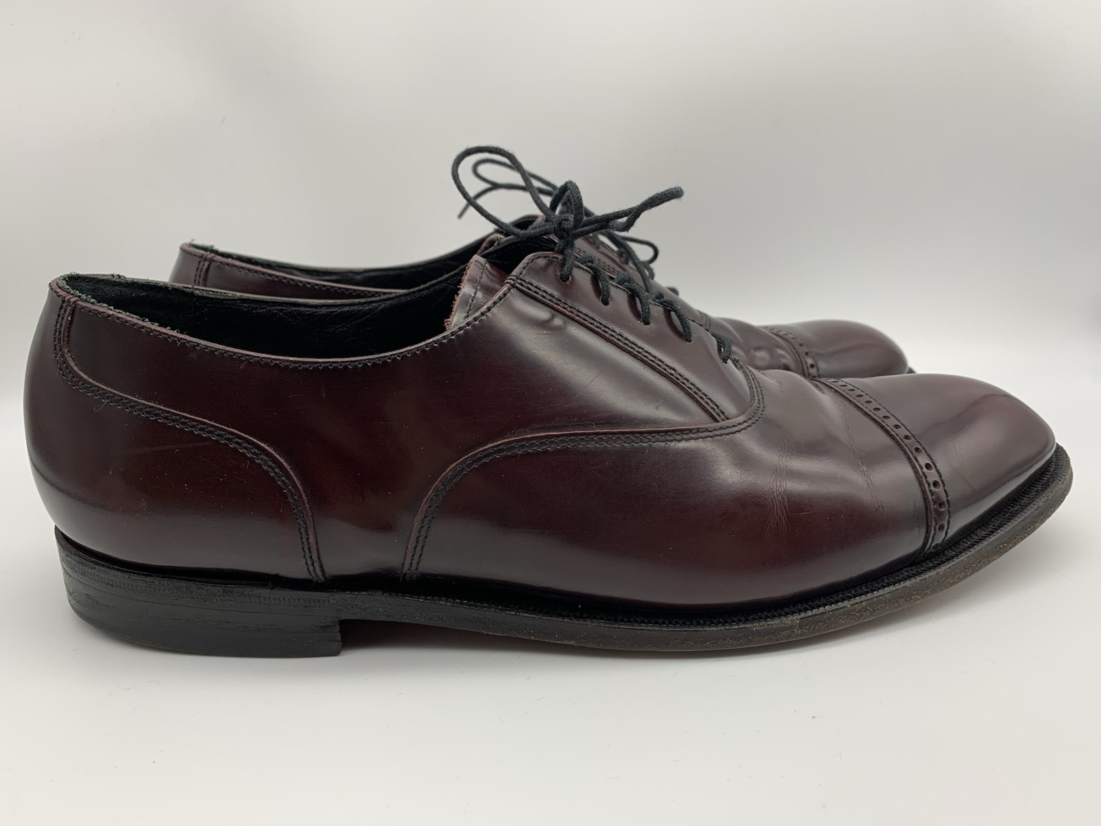 Florsheim Lexington Burgundy Leather Cap Toe Oxford Dress Shoes Mens 10.5 D Florsheim Lexington Burgundy Leather Cap Toe Oxford Dress  main image 2