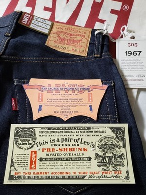 LEVI'S 1967 ® 505-0217 LVC Raw Sanforized Selvedge Vintage