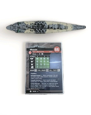 #ad #ad Axis Allies War at Sea TASK FORCE Musashi 56 60 with Card $34.95