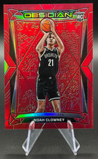 2023-24 Noah Clowney RC #68 Obsidian Electric Etch Red Flood Rookie | Nets