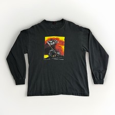 Vintage 90s M6 Outerwear Iwo Jima Graphic Long Sleeve Tee Shirt Made in USA L