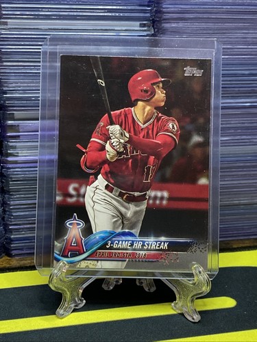 Shohei Ohtani 2018 Topps Update Series #US189 3-Game HR Streak Rookie Card RC