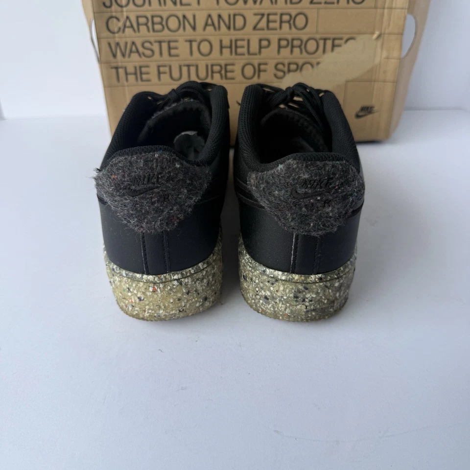 Talla 7 (GS) Nike Air Force 1 Paquete Bajo Lana Reciclada Negro Foto 4 de 4