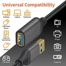 USB 3.0 Verlängerungskabel Mit Panelbefestigung – 30 Cm, Stecker Auf Buchse, Für Industrie-PC & Heimwerker