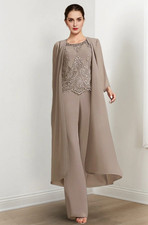NEW never worn, with tags, Mother of the Bride Pant Suit from MonDressy, TAUPE