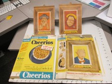 cereal box 1949 CHEERIOS lot Jerry Colonna Hugh Herbert Jack Oakie comedian