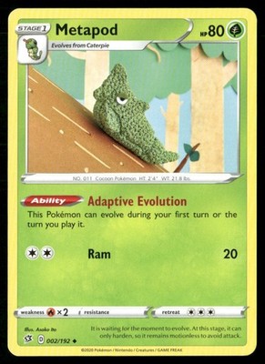 2020 Sword & Shield - Rebel Clash Metapod Stage 1/Uncommon #2