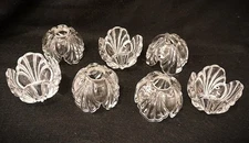 Antique Baccarat chandelier cup/lighting part France C.1900/Crystal Tulip