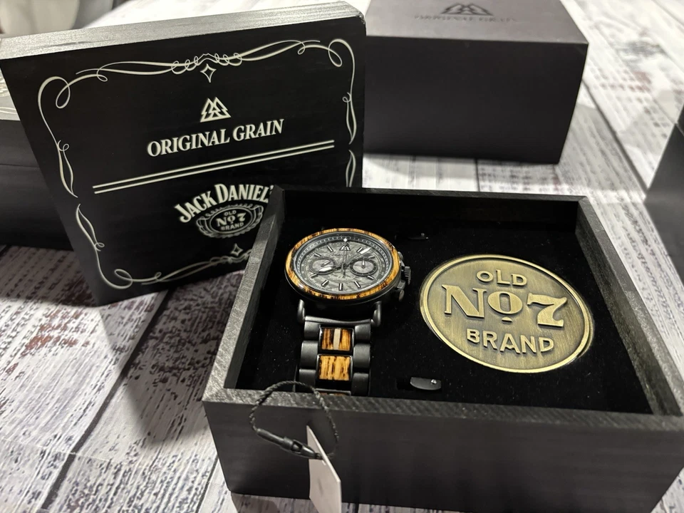 NEW Mens Original Grain Watch 44mm Jack Daniel’s Edition GREAT GIFT - Image 4 of 4