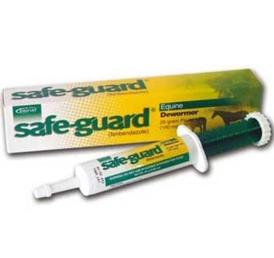 Safe-Guard Equine Paste 10% Dewormer 25g tube
