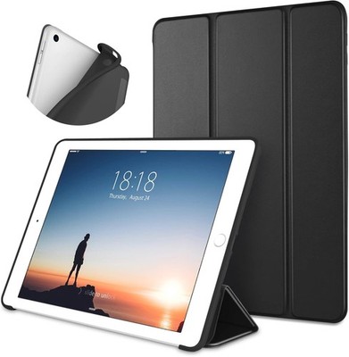 iPad 6th Gen Case 9.7 Inch 2018 Black TPU Back Auto Sleep