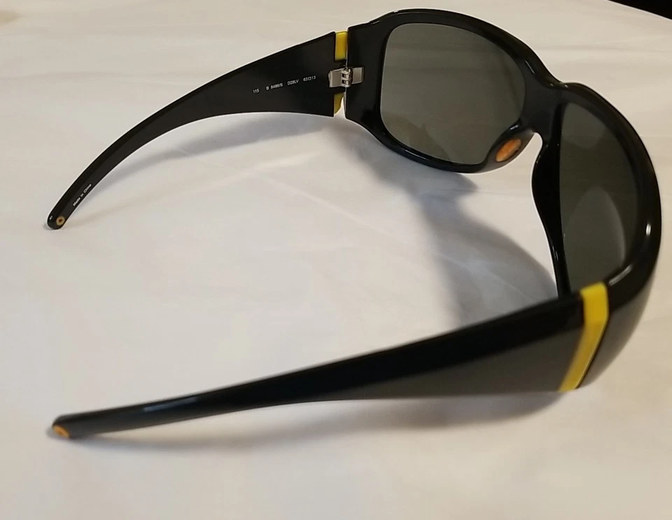 Burberry By Safilo Black 63 13 115 Wrap Sunglasses - Image 4 of 4