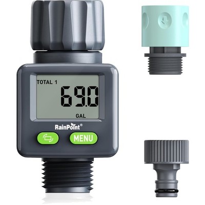 Wasserzähler Garten digital Wasserverbrauchsmesser 4 Modi Rainpoint