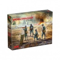 ICM - WWI Italian Infantry In Armor - 1:35 - 4 Figuren