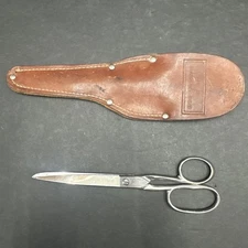 Vintage Case XX  Scissors 4813-7  Bradford, PA U.S.A. 7 inch with Leather Case