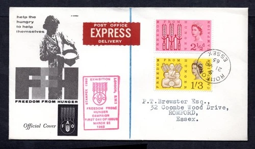 GB - 1963 Freedom from Hunger Ordinary First Day Cover