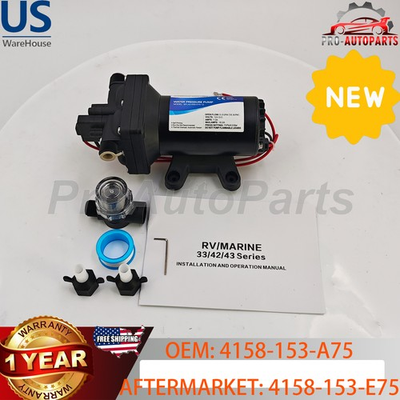 #ad #ad For Shurflo Aqua King II Supreme 5.0 FRESH WATER PUMP 4158 153 E75 12VDC 55 PSI $259.00