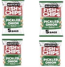 Burtons Pickled Onion Fish n Chips Multipack 5 Bags x 6 Packs,  30 bags 