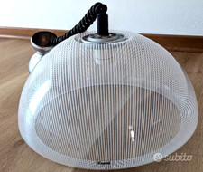 Lampe de suspension HARVEY GUZZINI rare mod. SEMISFERA 3087 âge spatial 70