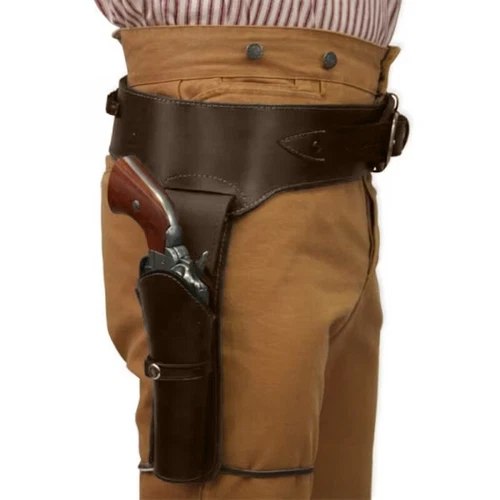 Cowboy PU Western Plain Holster Gun Middle Ages Holster Pistol Belt Revolver - Picture 9 of 16