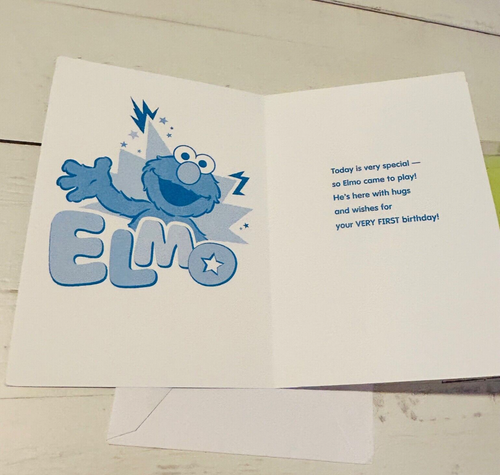 Sesame Street American Greetings 1st Birthday Invitation & Card Set NEW - Picture 5 of 8