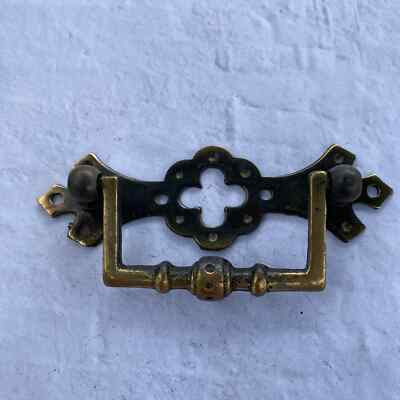 ANTIQUE BRASS VERTICAL Mission Style Drawer Pull patina rustic vintage zinc old ANTIQUE BRASS VERTICAL Mission Style Drawer Pull patina rustic vintage zinc old