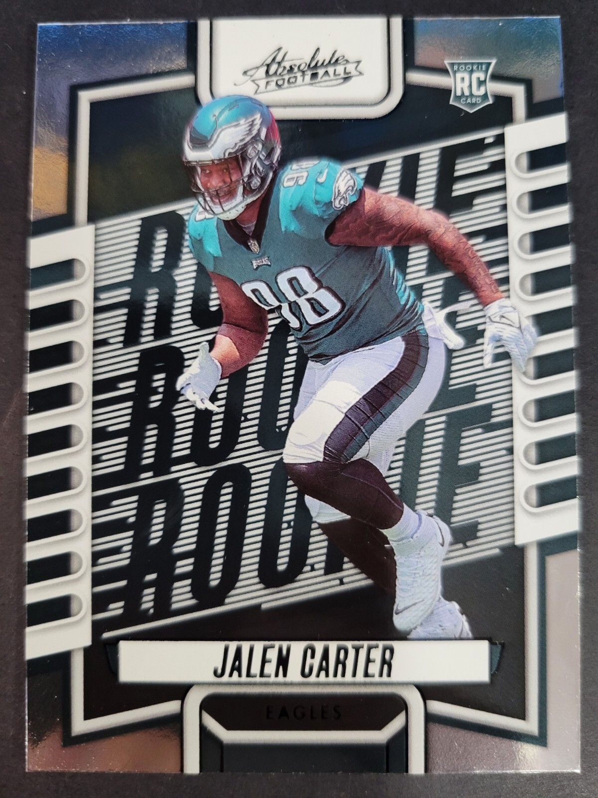 Jalen Carter 2023 Absolute #107 Rookie Card Philadelphia Eagles