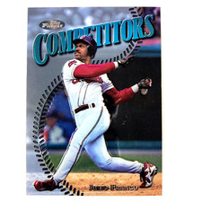 Julio Franco 1997 Topps Finest Silver Embossed #291 MLB Cleveland Indians