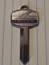 Vintage Square Ford Falcon Gold Crest Key Blank Key Nos