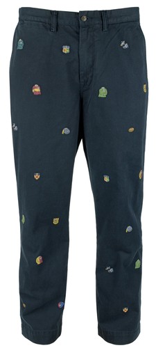 Collegiate Embroidered Chino Pants | eBay
