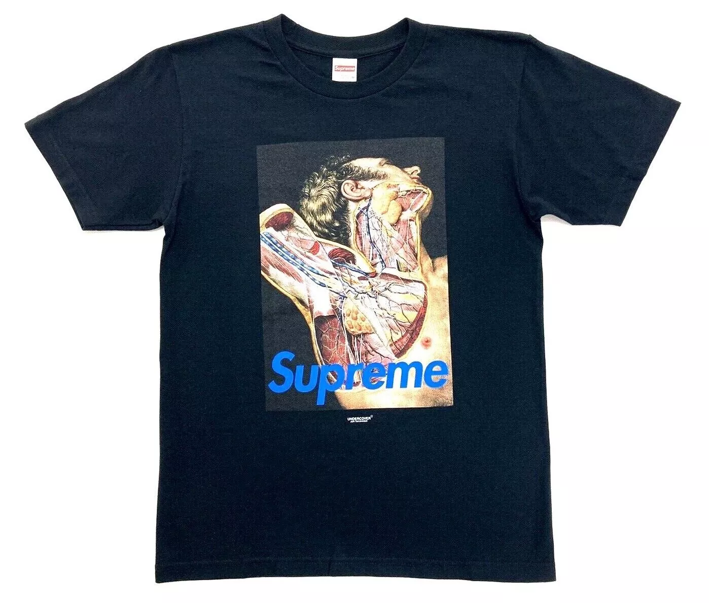 T shirt noir Supreme Undercover Anatomy taille M FW16