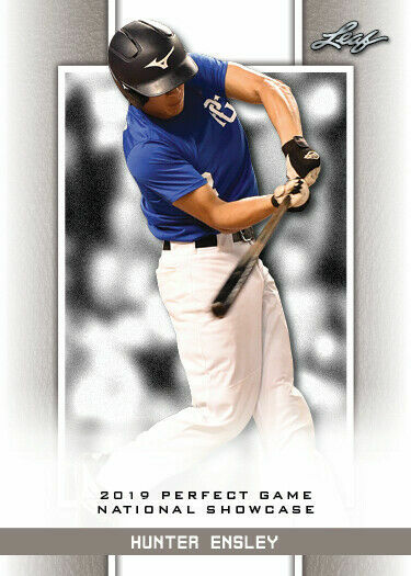 HUNTER ENSLEY 2019 "1ST EVER PRINTED" LEAF PERFECT GAME NIKE ROOKIE CARD #69!